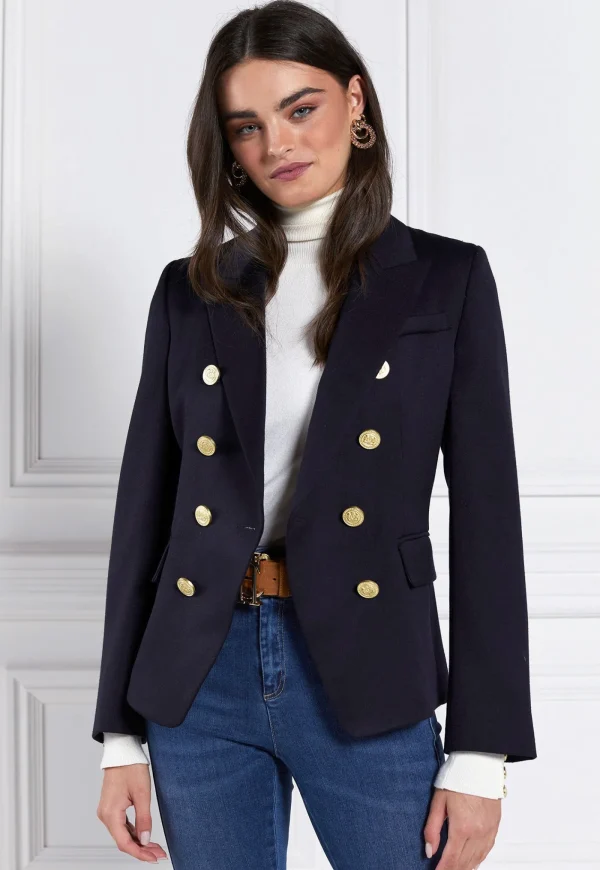 Hot Knightsbridge Blazer - Navy Barathea Women Blazers & Jackets