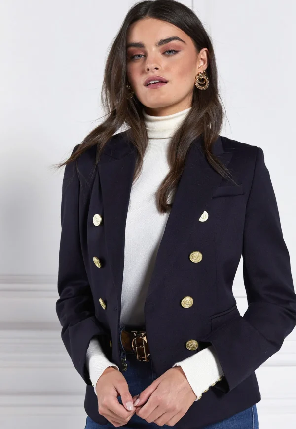 Hot Knightsbridge Blazer - Navy Barathea Women Blazers & Jackets
