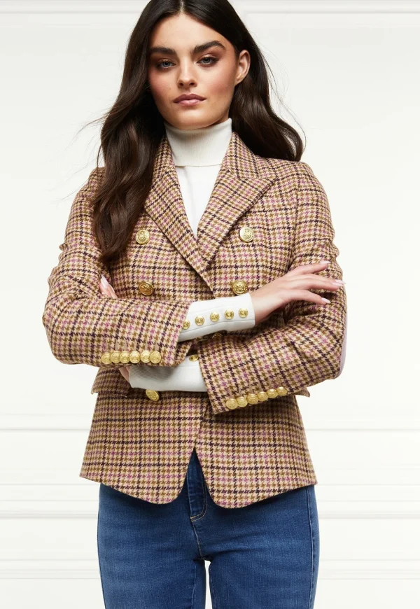 Outlet Knightsbridge Blazer - Sudeley Pink Tweed Women Blazers & Jackets