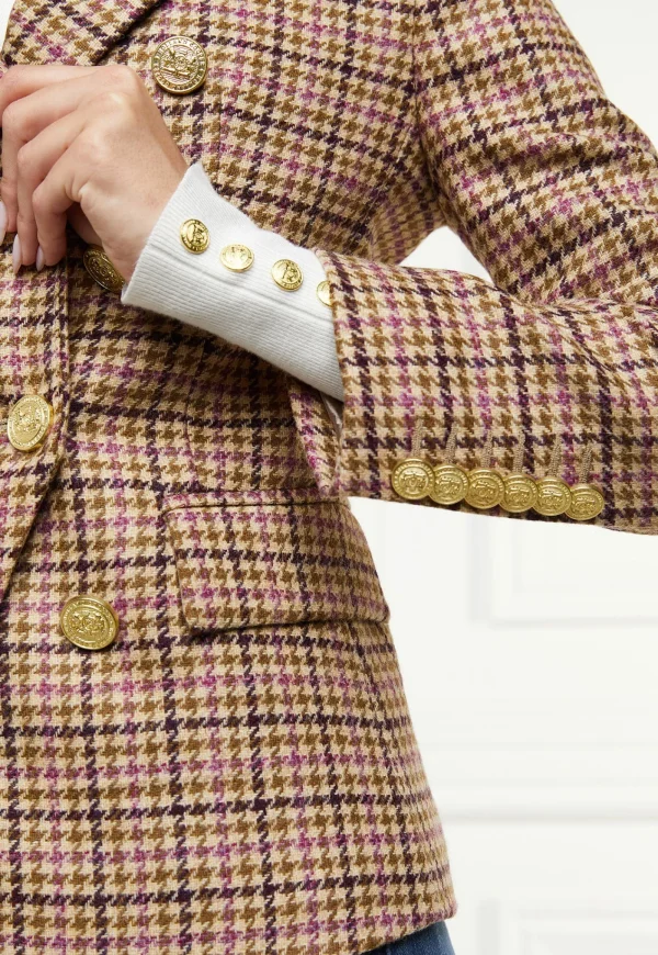 Outlet Knightsbridge Blazer - Sudeley Pink Tweed Women Blazers & Jackets