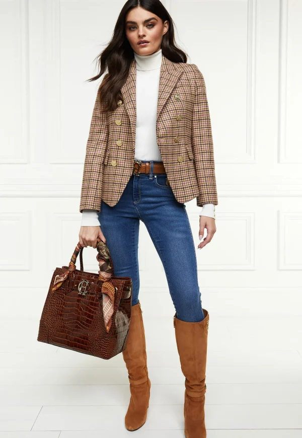 Outlet Knightsbridge Blazer - Sudeley Pink Tweed Women Blazers & Jackets
