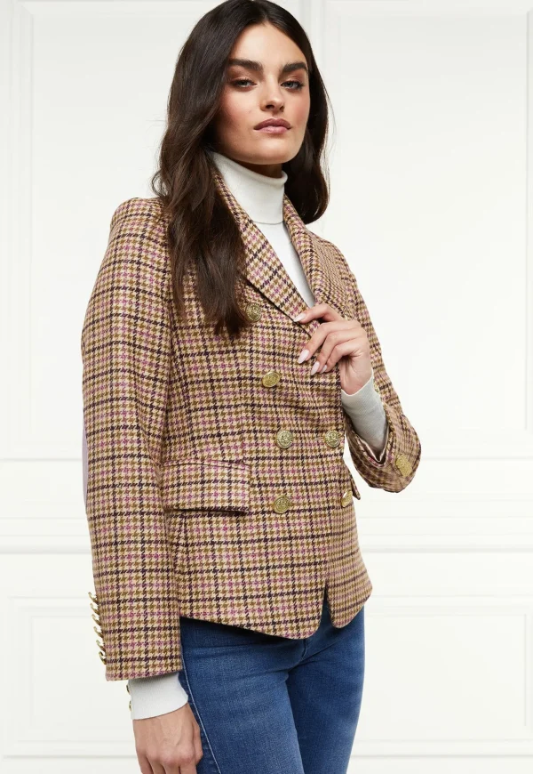 Outlet Knightsbridge Blazer - Sudeley Pink Tweed Women Blazers & Jackets