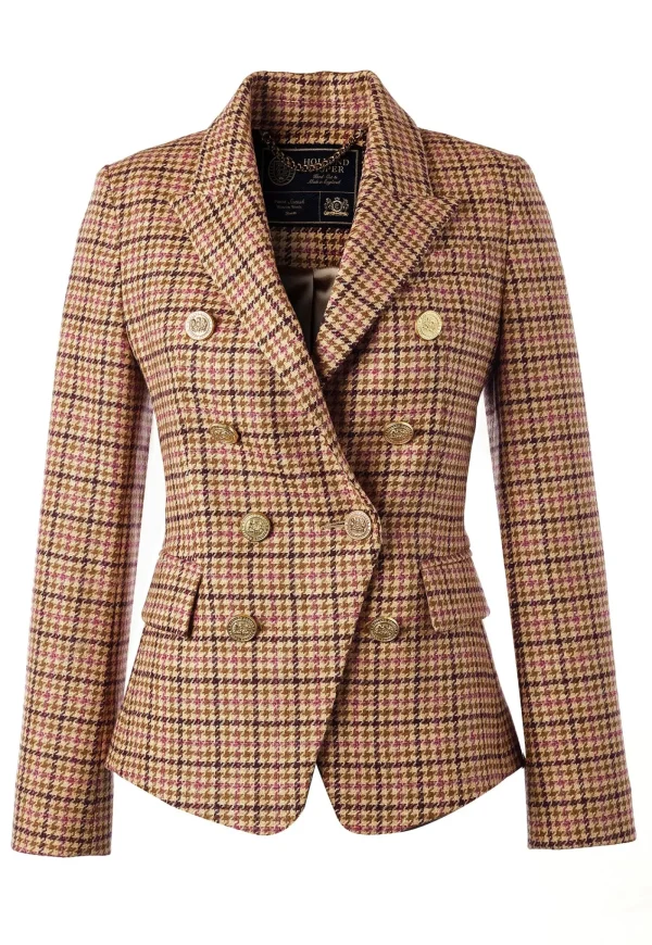 Outlet Knightsbridge Blazer - Sudeley Pink Tweed Women Blazers & Jackets