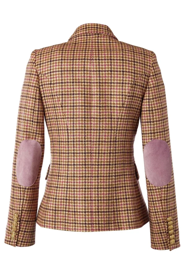 Outlet Knightsbridge Blazer - Sudeley Pink Tweed Women Blazers & Jackets