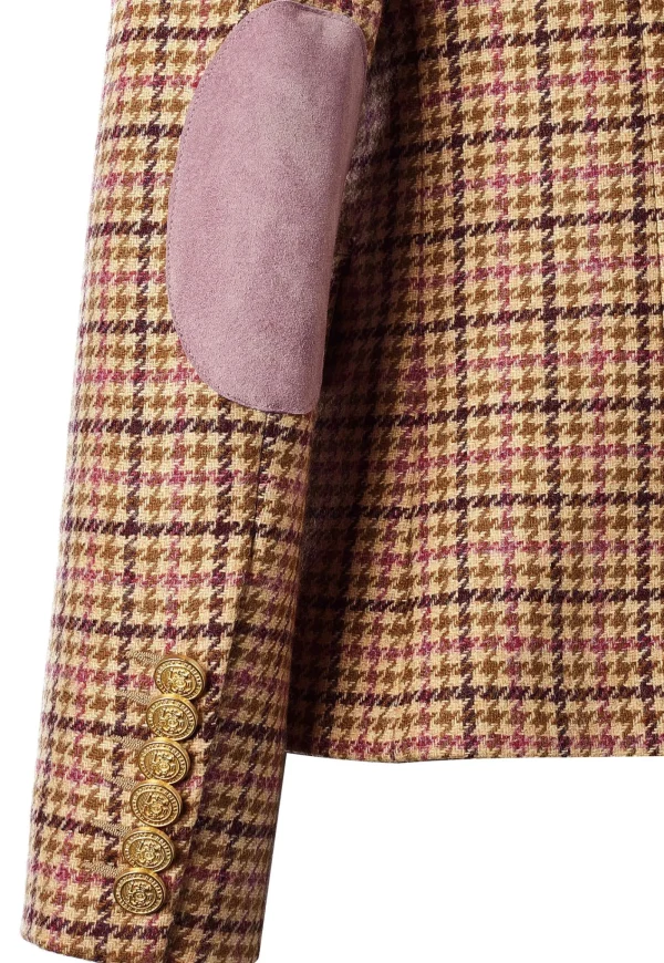 Outlet Knightsbridge Blazer - Sudeley Pink Tweed Women Blazers & Jackets