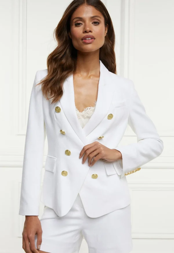 Online Knightsbridge Linen Blazer - Oyster Women Blazers & Jackets