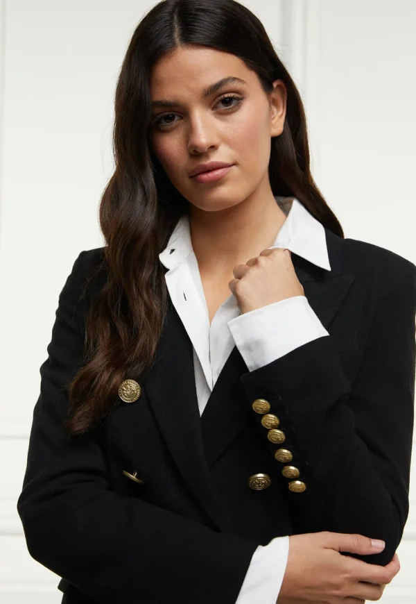 Best Knightsbridge Linen Blazer - Black Women Blazers & Jackets