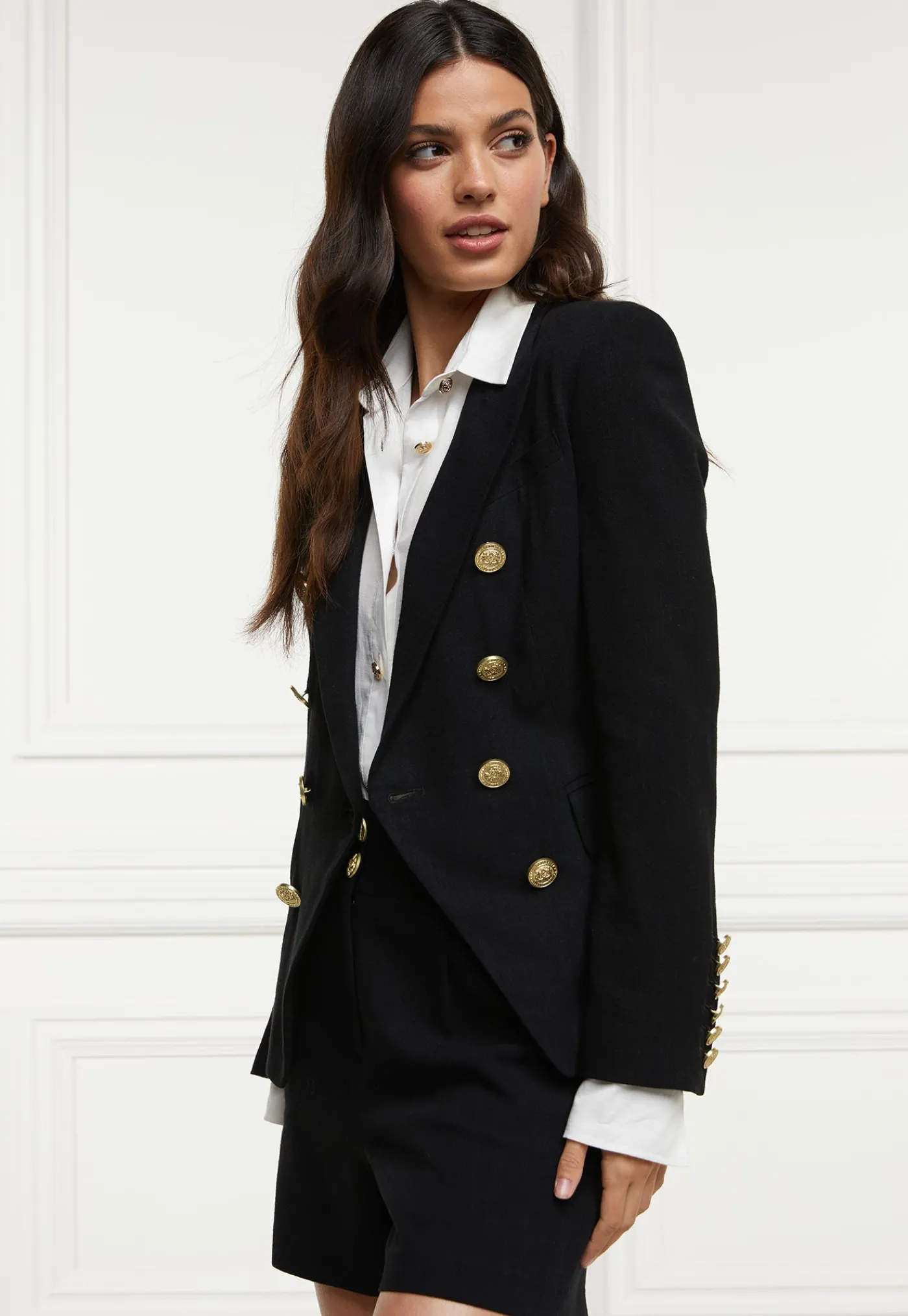 knightsbridge_linen_blaze_3.webp Best Knightsbridge Linen Blazer - Black Women Blazers & Jackets