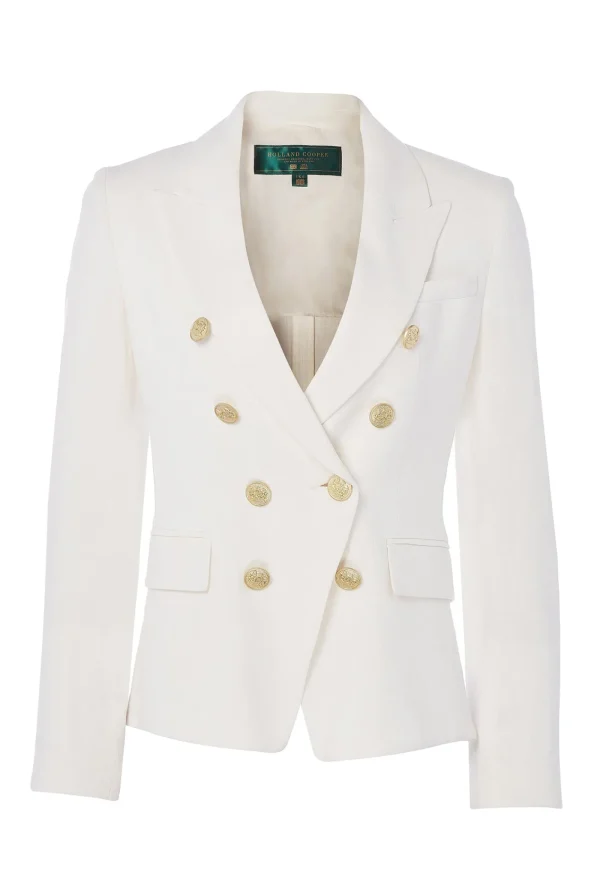 Online Knightsbridge Linen Blazer - Oyster Women Blazers & Jackets