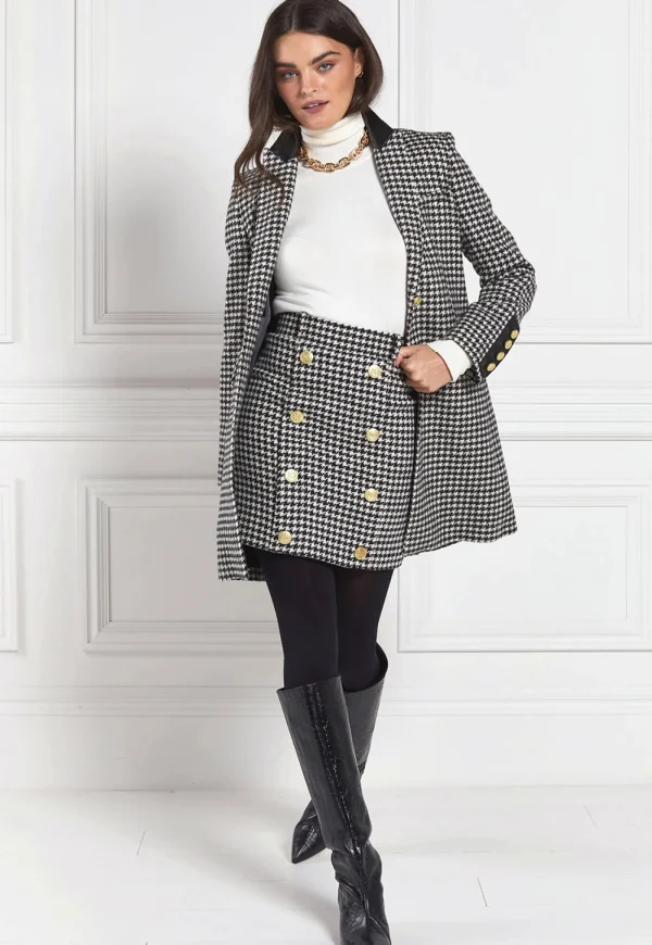 Sale Knightsbridge Skirt - Houndstooth Women Skirts