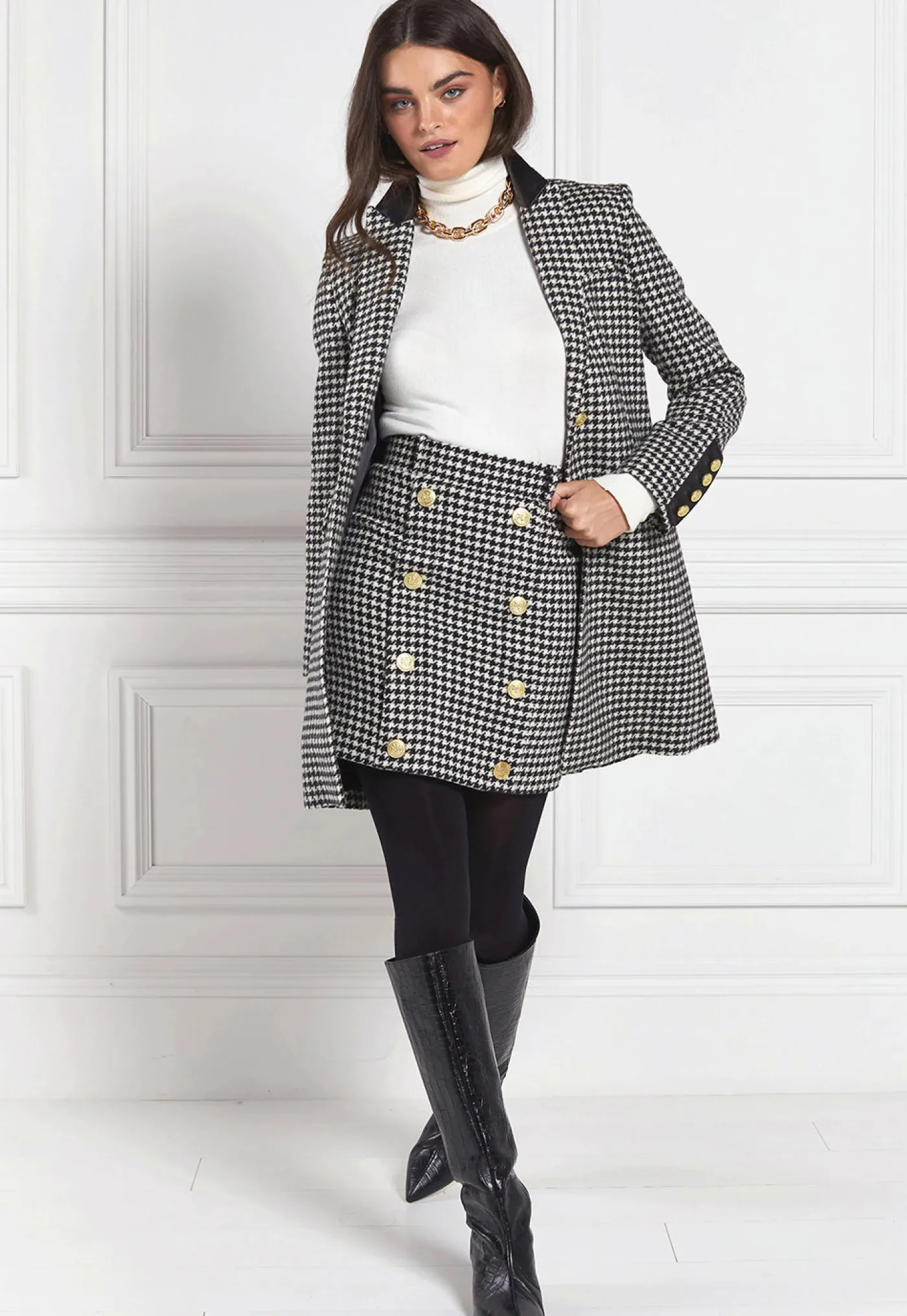 knightsbridge_skirt__houn_3.webp Sale Knightsbridge Skirt - Houndstooth Women Skirts