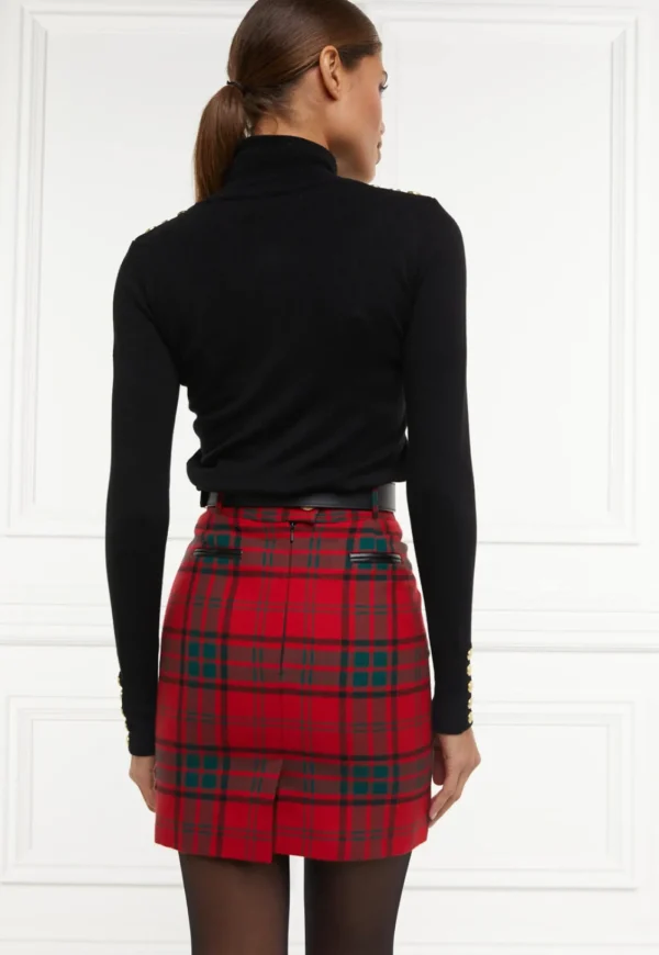 Clearance Knightsbridge Skirt - Red Tartan Women Skirts