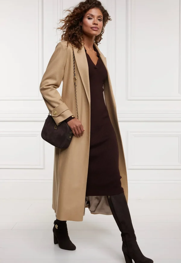 New Knitted Shirt Dress - Chocolate Women Dresses