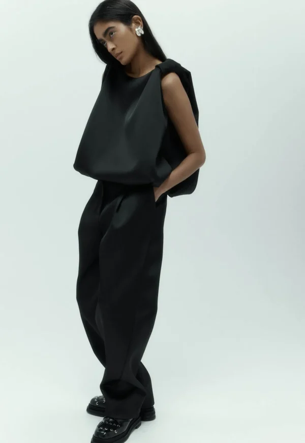 Best Knot Top - Black Women Tops & Tees