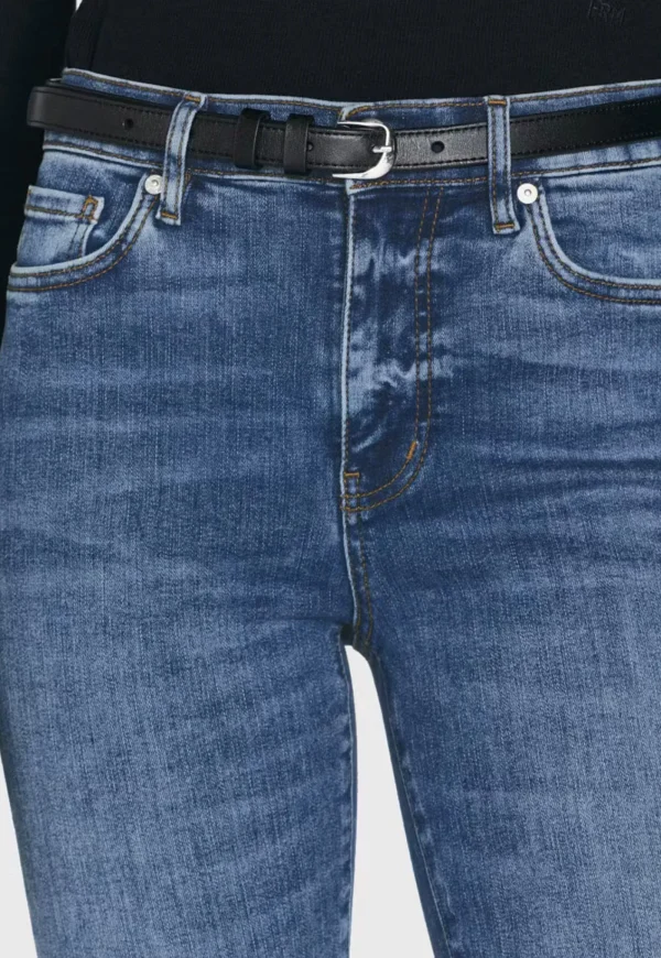 Clearance Le High Straight Long Raw Fray - Mermaid Women Denim