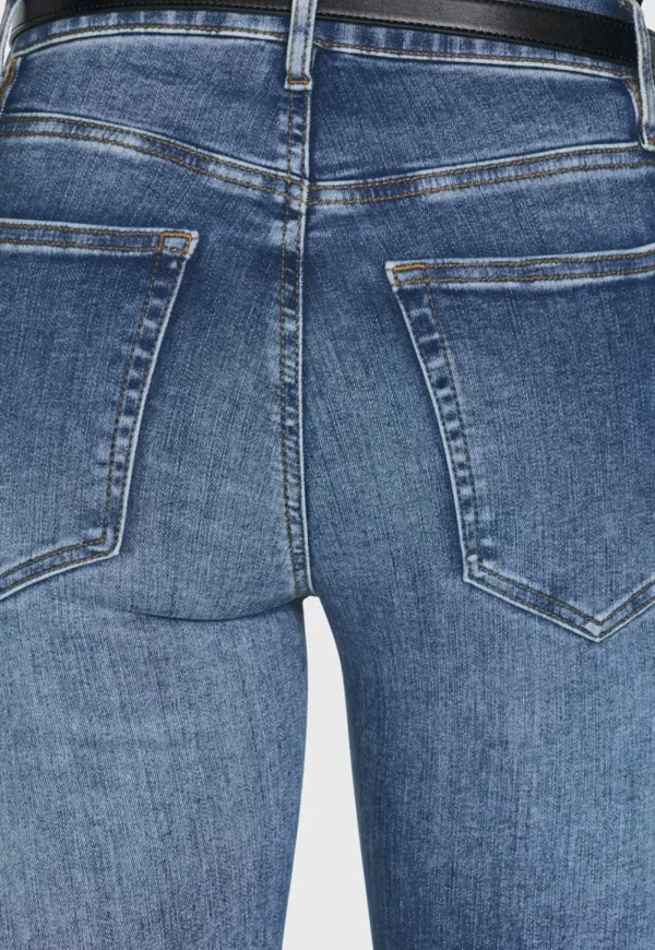 Clearance Le High Straight Long Raw Fray - Mermaid Women Denim