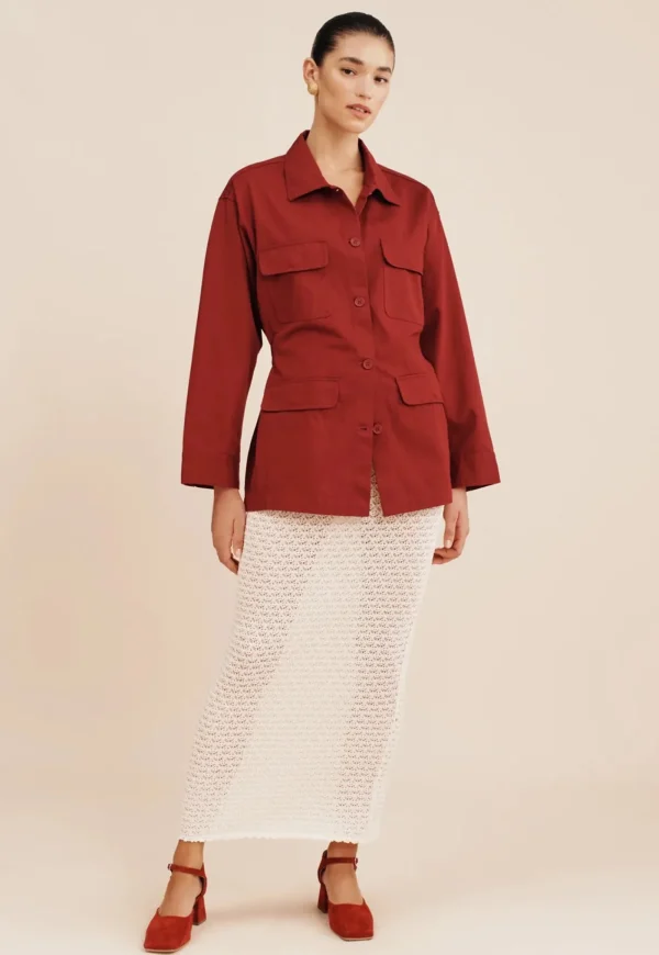 Clearance Lila Jacket - Garnet Women Blazers & Jackets
