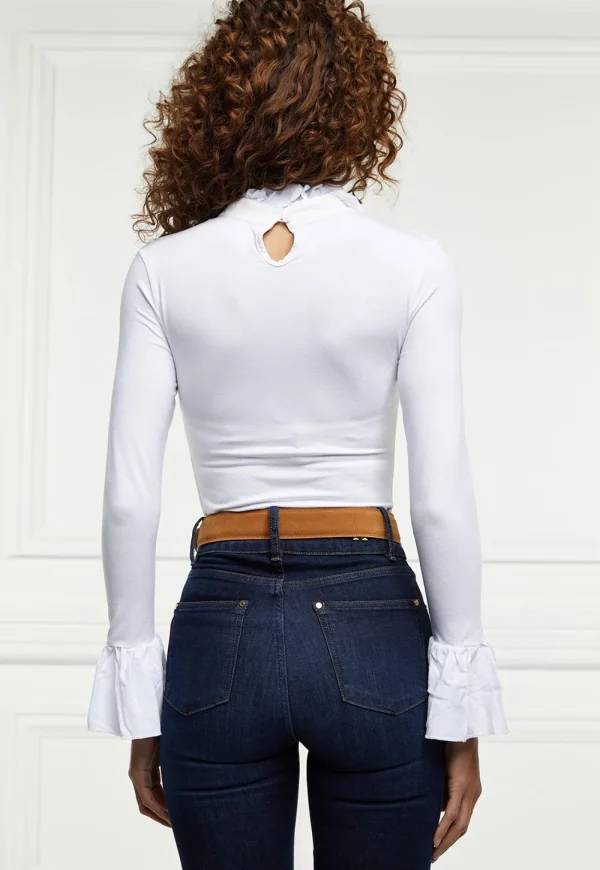 Fashion Lilibet Jersey Tee - White Women Tops & Tees