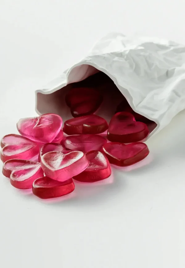 Hot Lolly Bag & Hearts Art