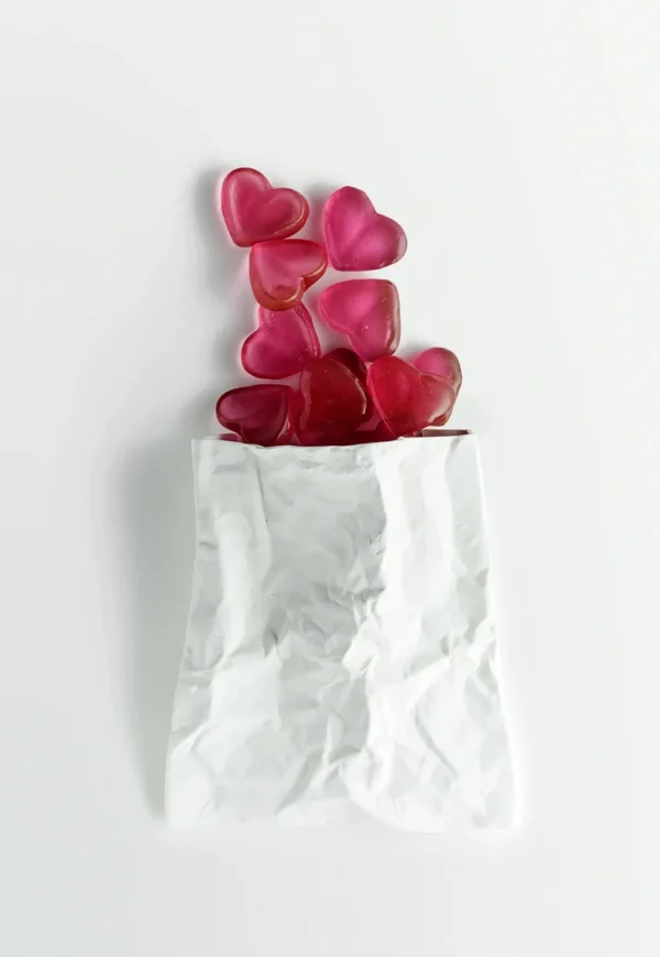 Hot Lolly Bag & Hearts Art