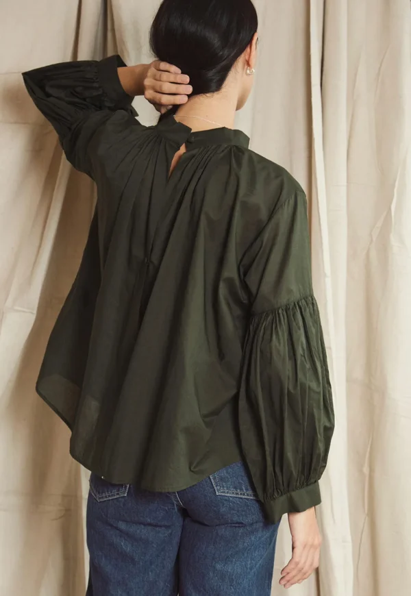Sale Long Preacher Top - Jungle Cotton Voile Women Tops & Tees