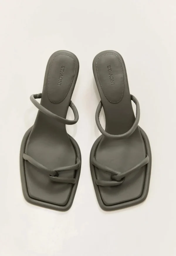 Online Loop Heel - Smokey Olive Women Footwear | Heels