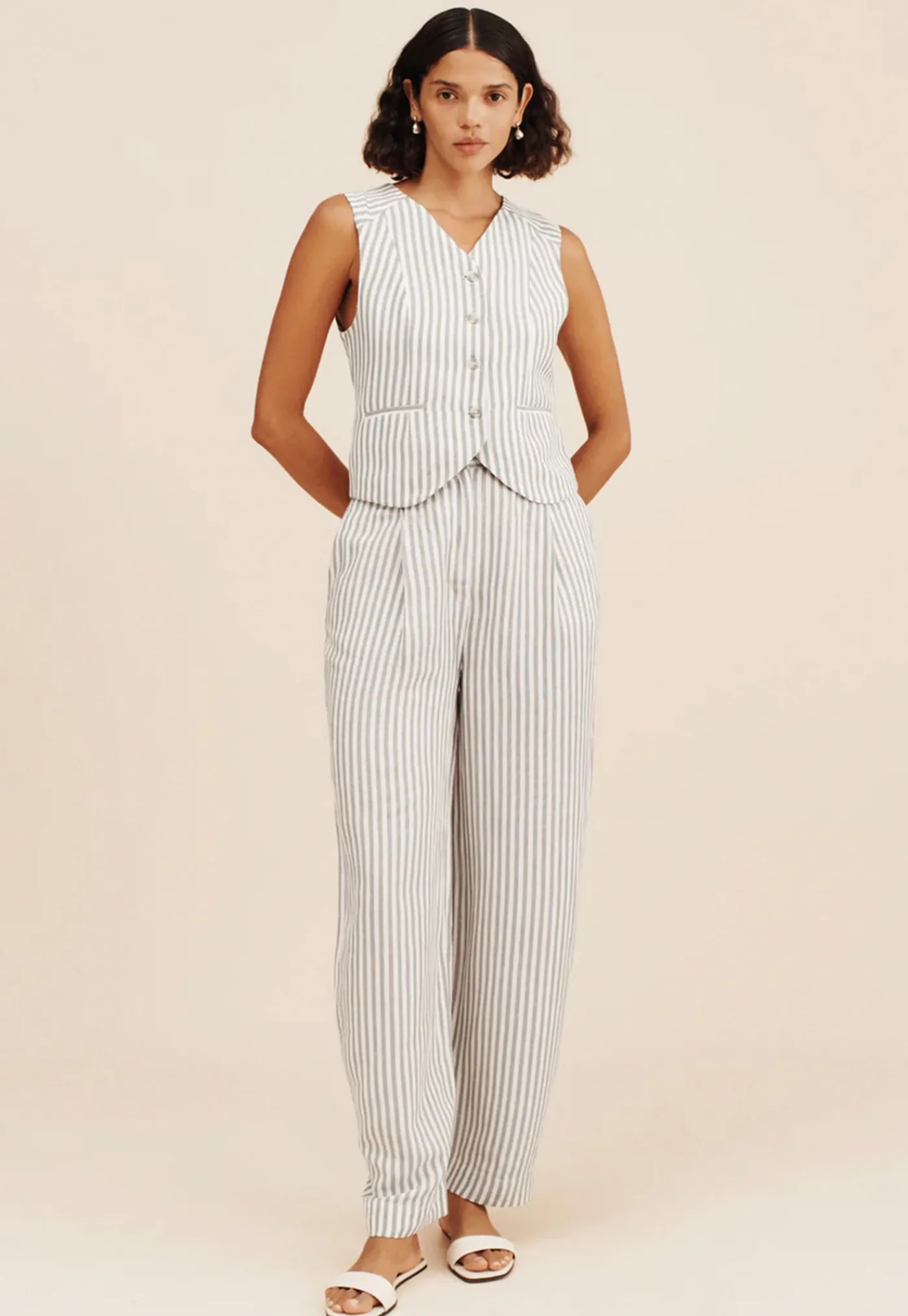 lorenzo_pant__seagrass_st_0.webp Clearance Lorenzo Pant - Seagrass Stripe Women Pants