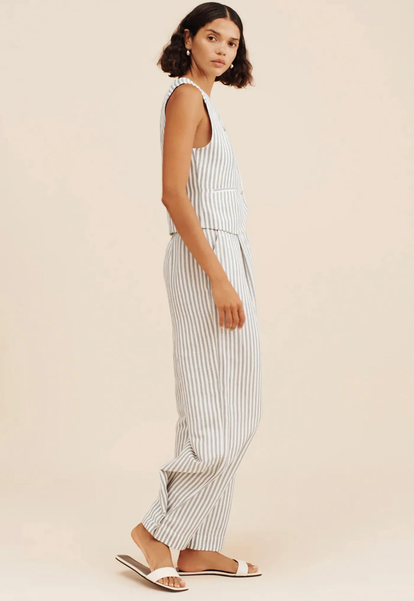 lorenzo_pant__seagrass_st_2.webp Clearance Lorenzo Pant - Seagrass Stripe Women Pants