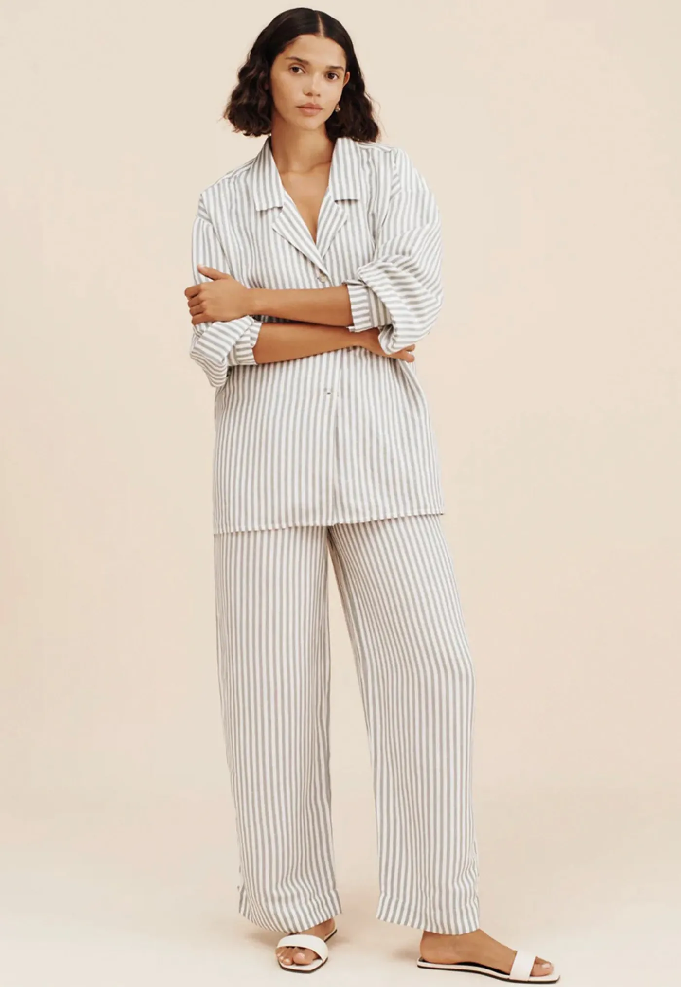lorenzo_pant__seagrass_st_4.webp Clearance Lorenzo Pant - Seagrass Stripe Women Pants