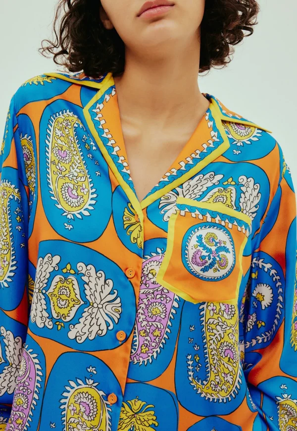 Outlet Luis Shirt - Tangerine Women Tops & Tees