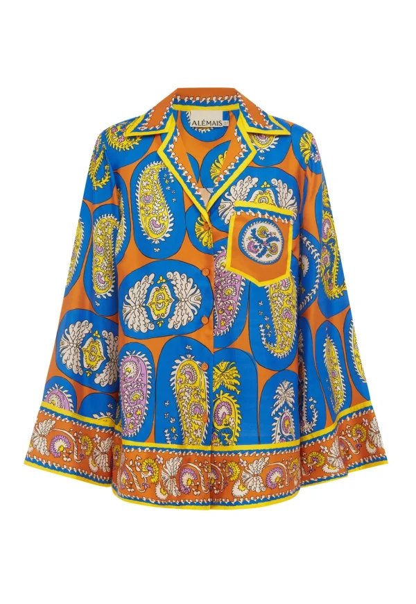 Outlet Luis Shirt - Tangerine Women Tops & Tees