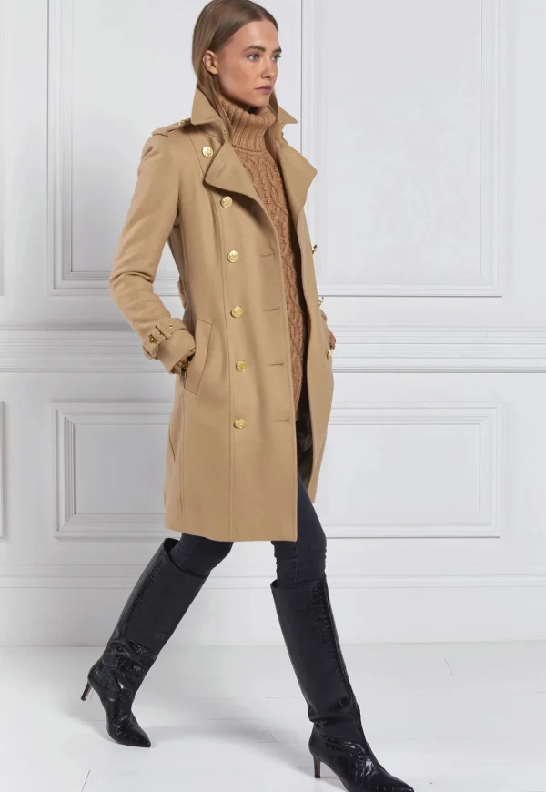 Hot Marlborough Trench Coat - Camel Women Coats