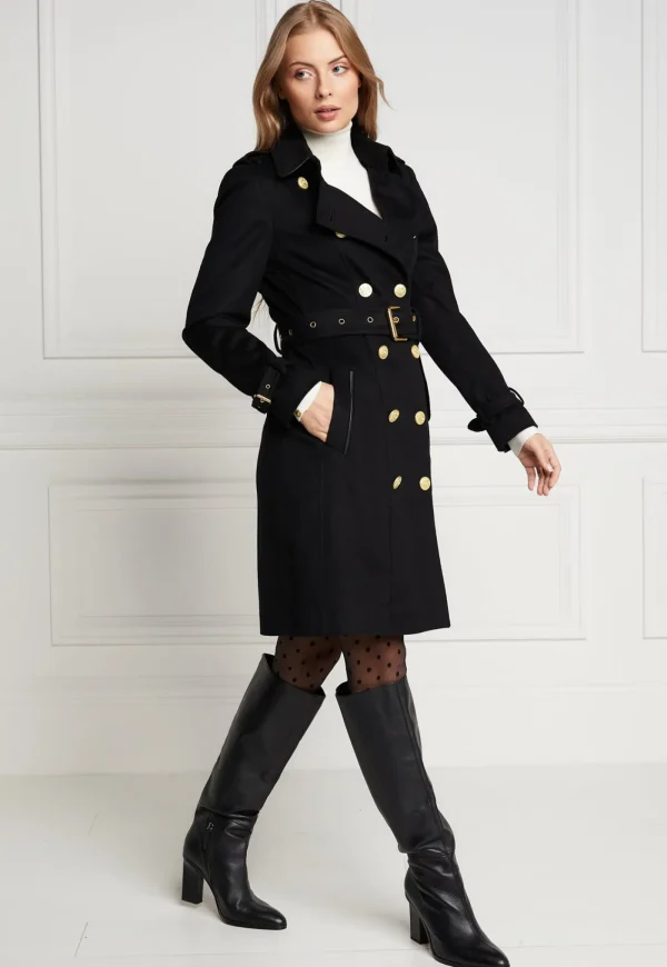 Best Marlborough Trench Coat - Soft Black Women Coats