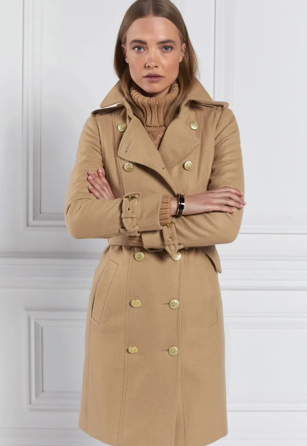 Hot Marlborough Trench Coat - Camel Women Coats
