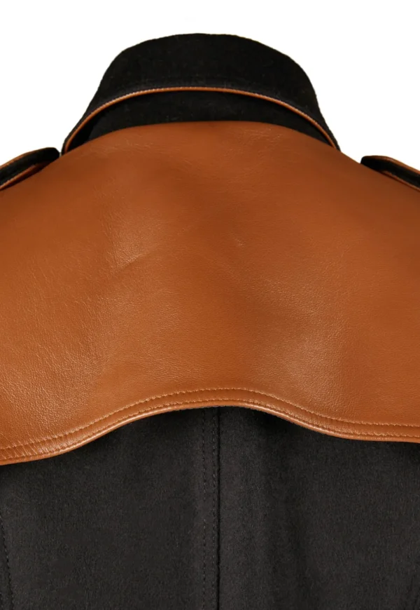 Outlet Marlborough Trench Coat - Black Tan Women Coats