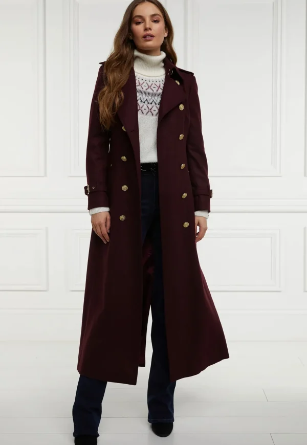 Best Marlborough Trench Coat Full Length - Mulberry Women Coats