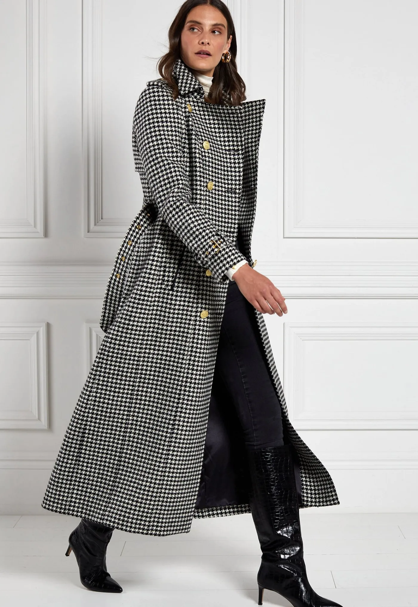marlborough_trench_coat_f_4-6.webp Discount Marlborough Trench Coat Full Length - Houndstooth Women Coats