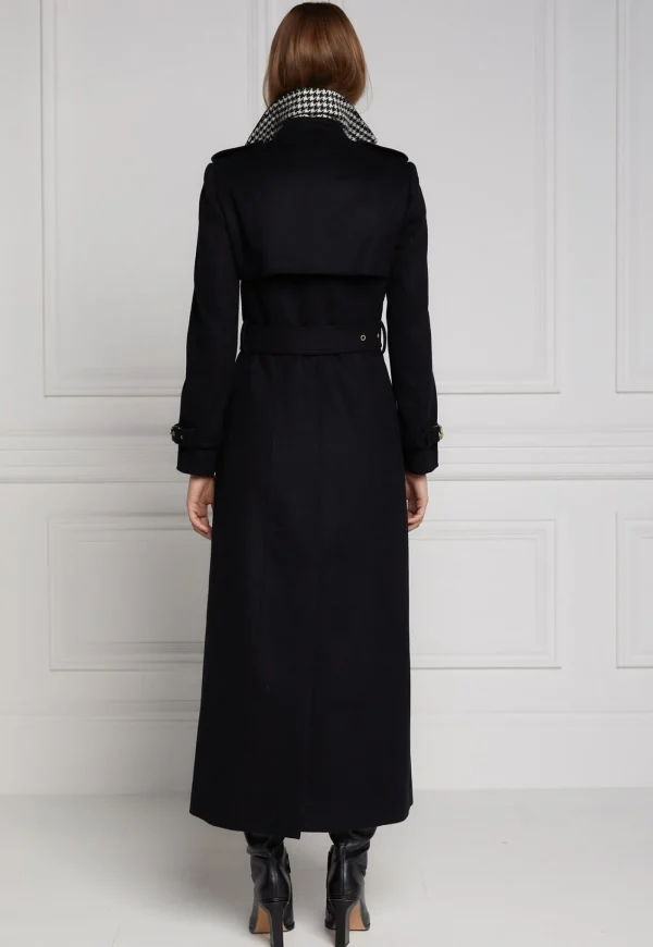 Best Marlborough Trench Coat Full Length - Soft Black Women Coats