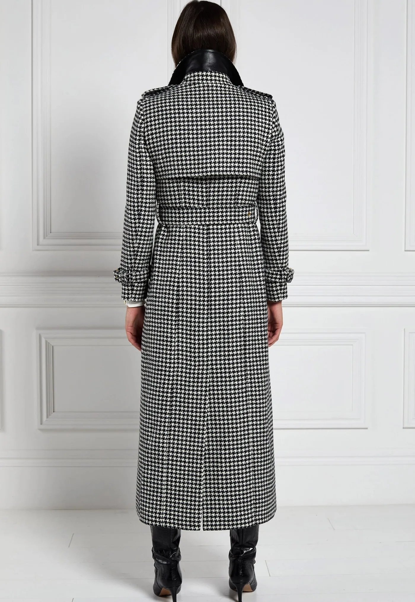 marlborough_trench_coat_f_5-5.webp Discount Marlborough Trench Coat Full Length - Houndstooth Women Coats