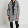 New Mars Attacks Coat - Houndstooth Check Women Coats