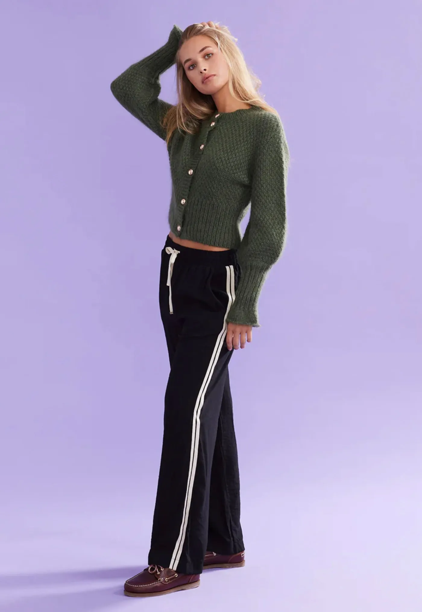 matilda_cardigan__khaki_1.webp Fashion Matilda Cardigan - Khaki Women Knitwear