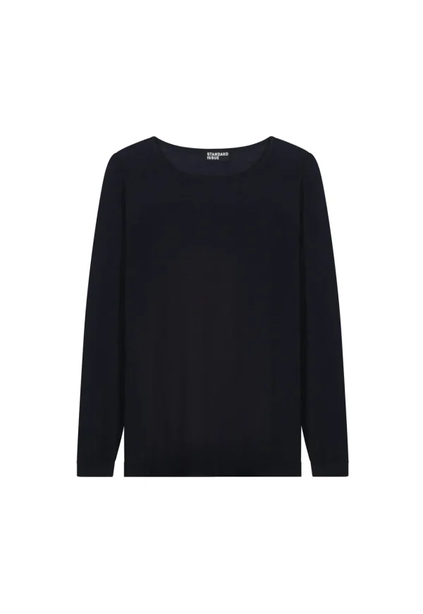 Hot Merino Swing Sweater - Black Women Knitwear