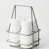 New Milk Crate & Bottles Set - Sage Art