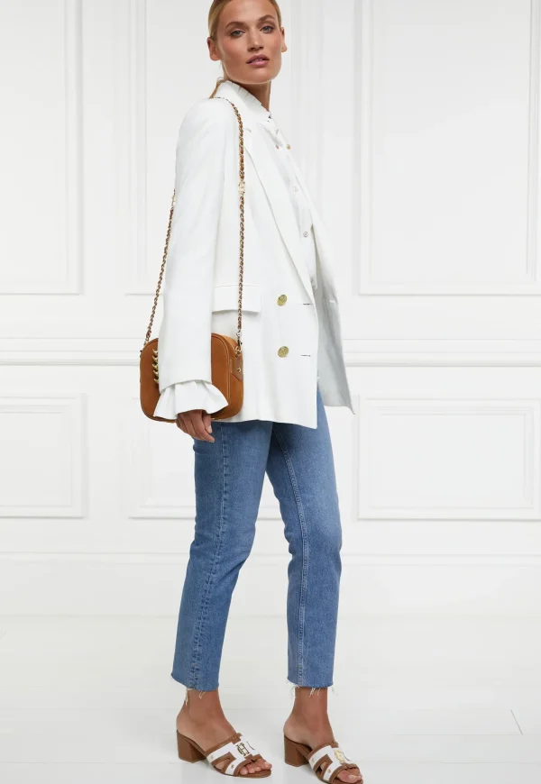 Outlet Monogram Mule - Tan Canvas Women Footwear | Heels