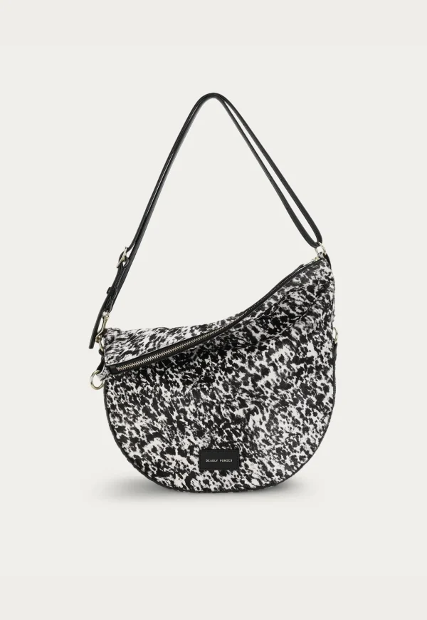 Clearance Mr Leopard - Graphite Calf Hair Women Bags | Bags