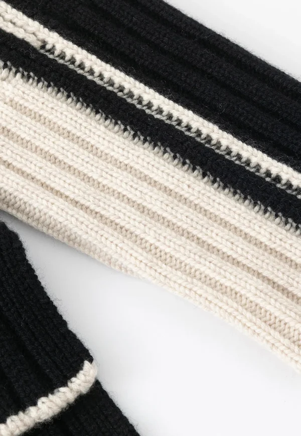 New N.324 Cashmere Blend Funnel Neck - Pearl Black Women Knitwear