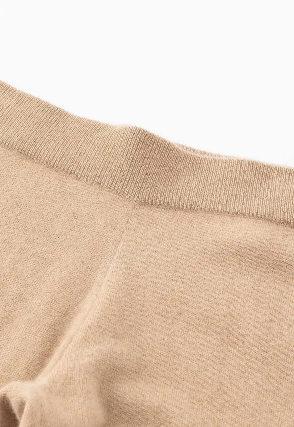 Online N.46 Cashmere Classic Track Pant - Tan Women Pants | Knitwear