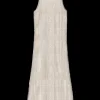 Online N.288 Geometric Lace Patterned Dress - Gold Star Women Dresses