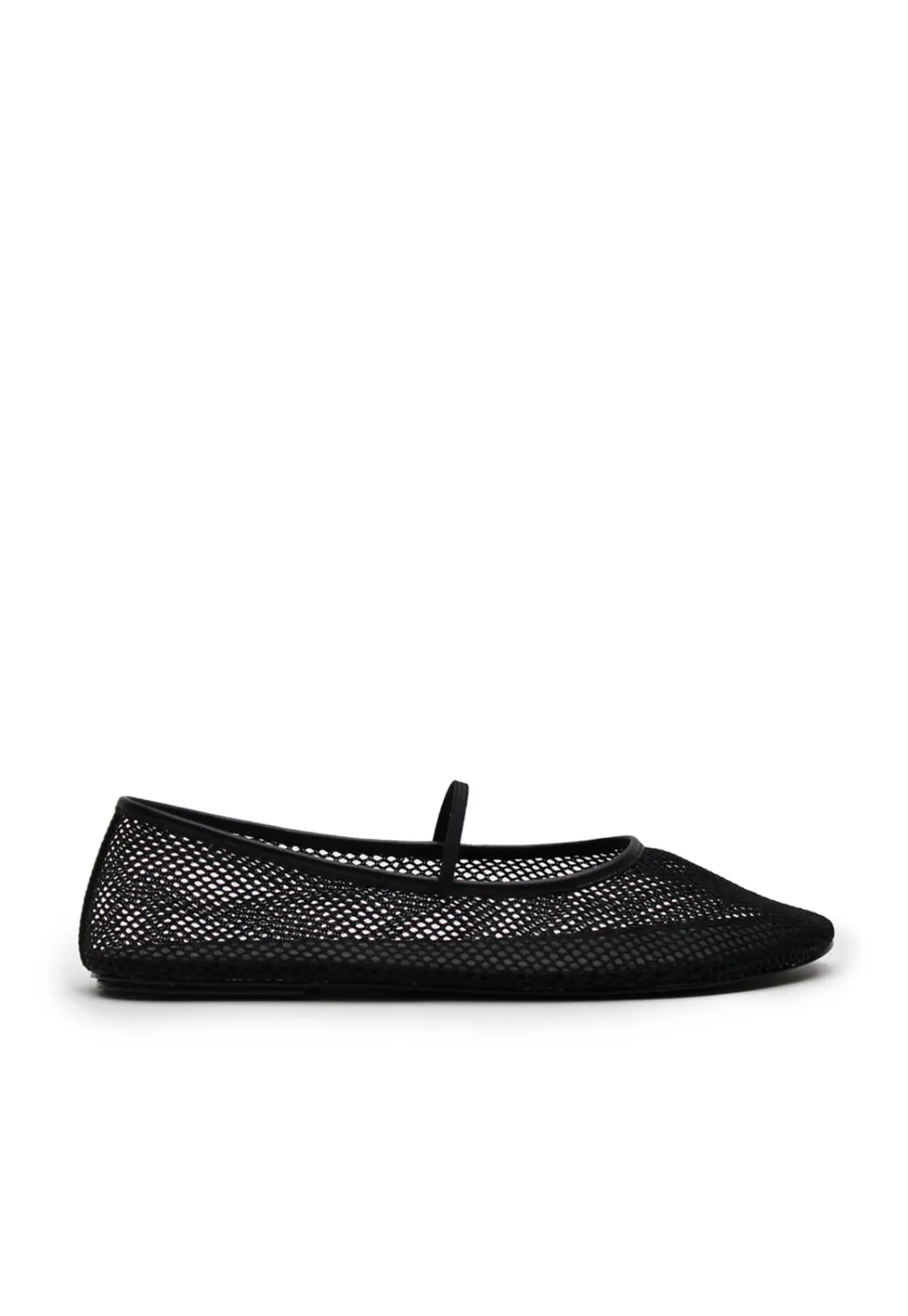 net_ballet_flat__black_0.webp Fashion Net Ballet Flat - Black Women Footwear | Flats