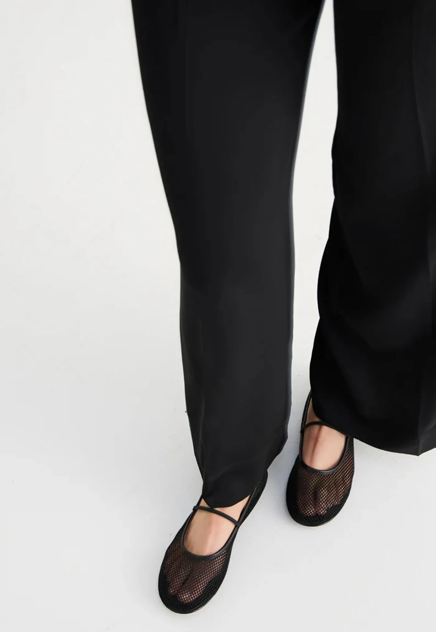 net_ballet_flat__black_1.webp Fashion Net Ballet Flat - Black Women Footwear | Flats
